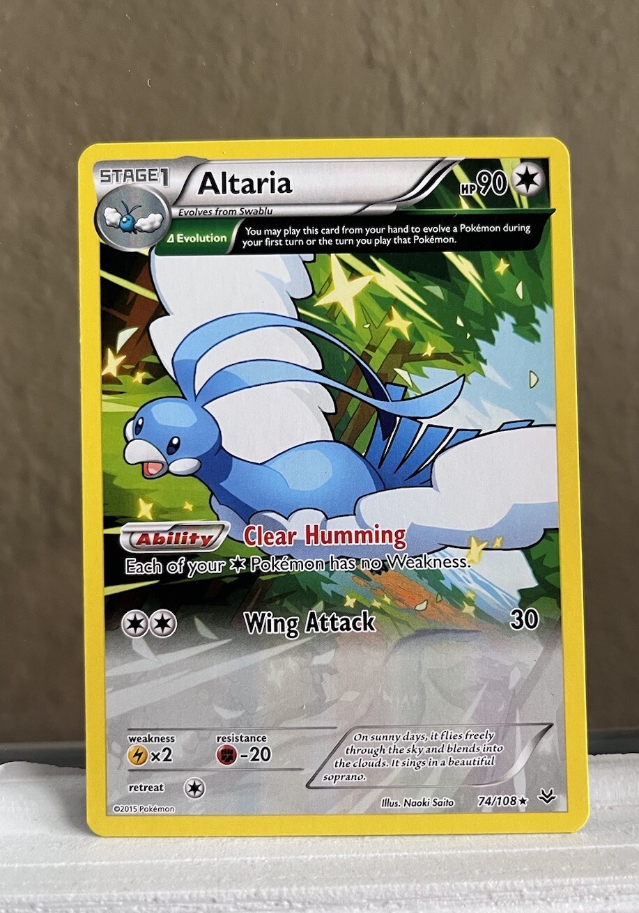 ALTARIA 74/108 ROARING SKIES Full art Pokémon TCG Card