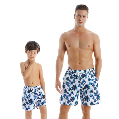 Family Men Swim Trunks Swimming Beach Shorts Boy's Swimwear Suit Bathing Suit