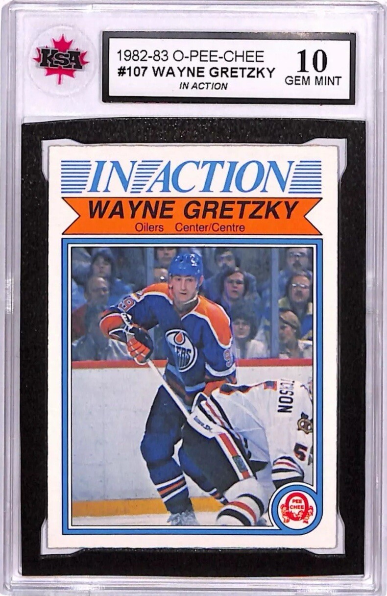 1982-83 O-Pee-Chee Wayne Gretzky #107 KSA 10 Gem Mint Hockey Card
