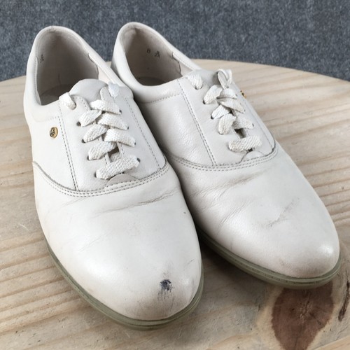 Easy Spirit Shoes Womens 8 B Motion Casual Lace Up Oxford Sneakers White Leather - Picture 3 of 15