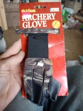 Allen Archery - Bow 3 Finger Shooters Glove L Large Camo 6280LA - Made USA - NEW