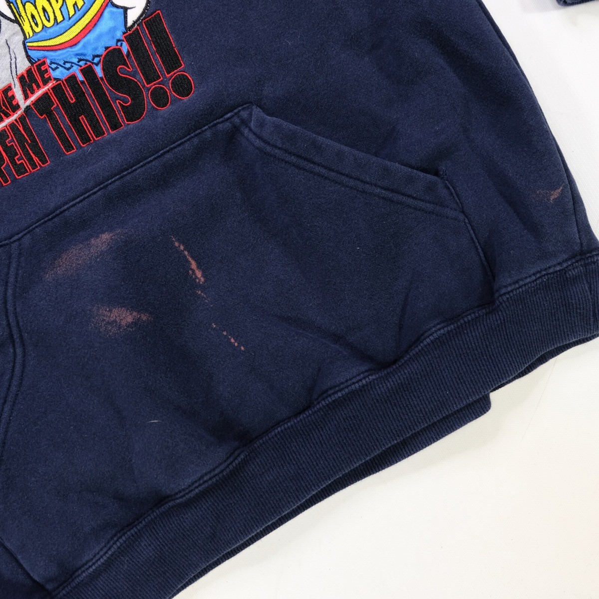 Sweat à Capuche Vintage Big Dog Années 90 - Taille XS - Bleu Marine - Streetwear