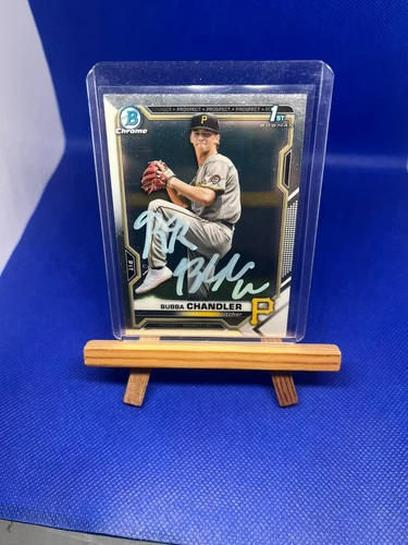 Bubba Chandler 2021 1st Bowman Chrome In Person Auto RR Nickname Inscription