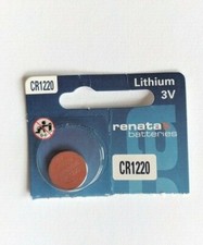 Renata CR1220 Lithium 3V Battery , Exp 07/2026, from USA