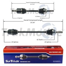 2 Front Cv Axle Shafts Surtrack Set For Nissan Nx Sentra 200sx Fwd 1991-99 1.6l
