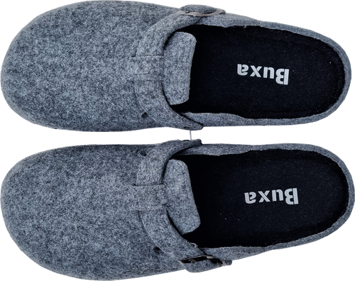 Komfort Schuhe - Pantoffeln Clog Gr.47 GRAU WollFilz sehr bequem - 第 5/11 張圖片