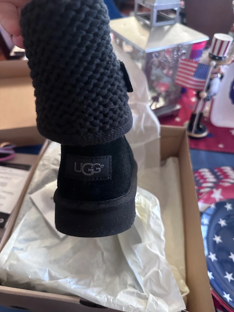 UGG Black Knit Boots for Women for sale | eBay