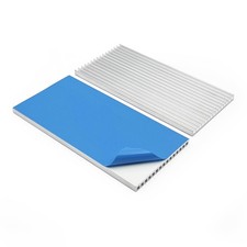 2 PCS 100x50x4mm Aluminum Thin Heatsink Kit Thermal Conductive Adhesive