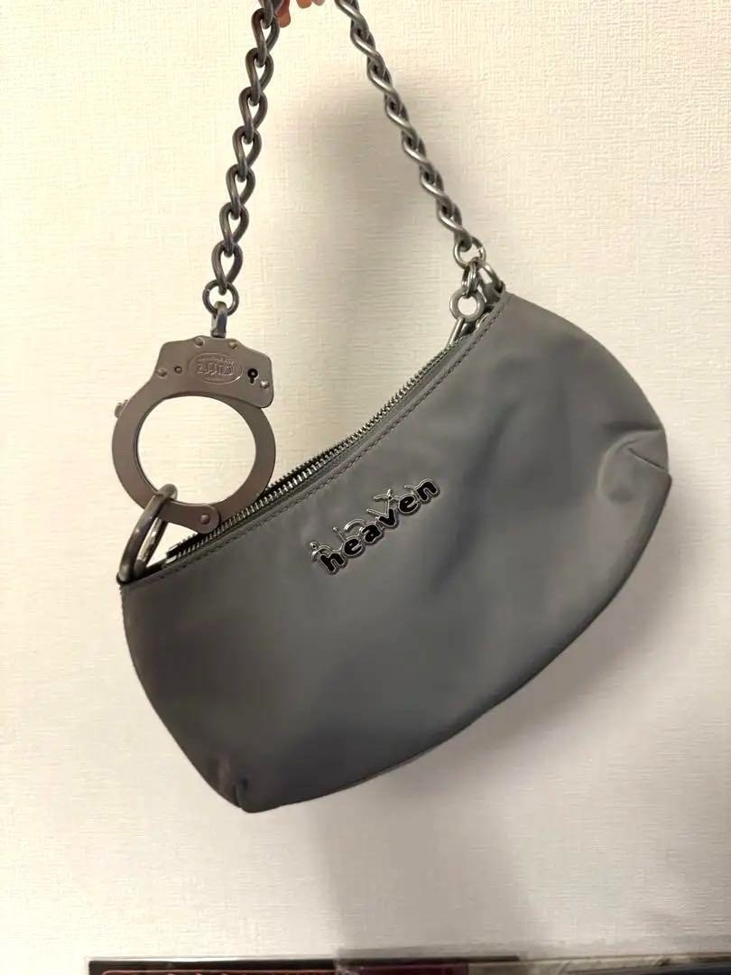 Heaven by Marc Jacobs Handcuff Chain Shoulder Bag Gray From Japan