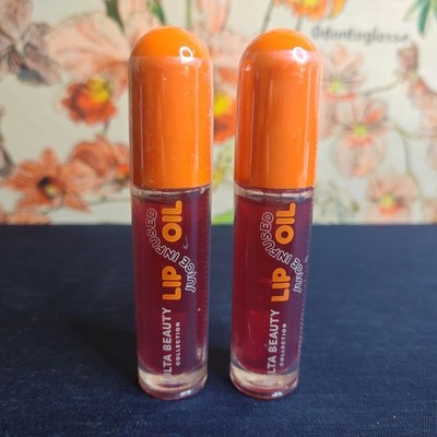 x2 Ulta Beauty Collection JUICE INFUSED LIP OIL in CHERRY Full Size 0.16 oz each