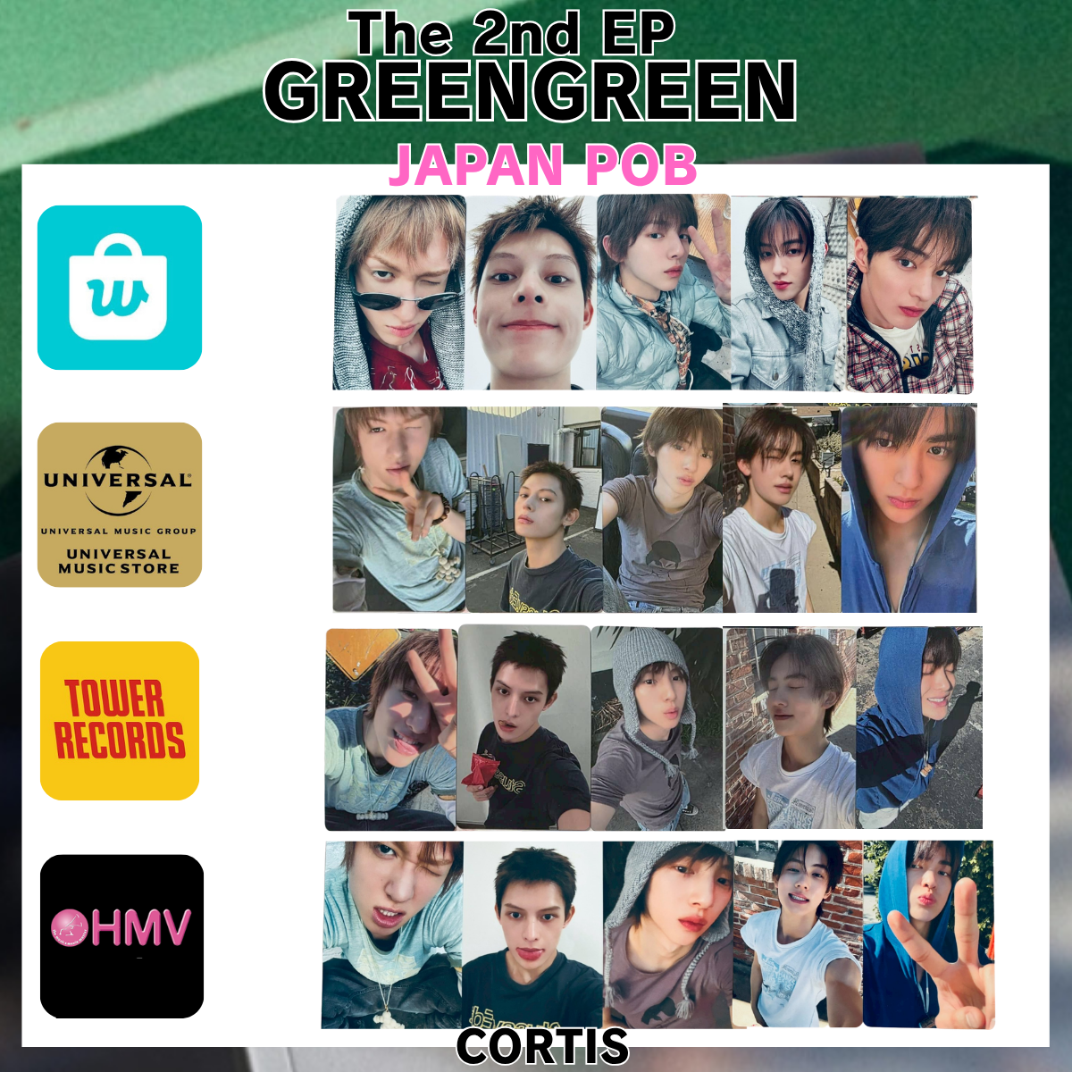 CORTIS サノク トレカ GREENGREEN CORTIS GREENGREEN The 2nd EP JAPAN POB Photo card Official PC | eBay