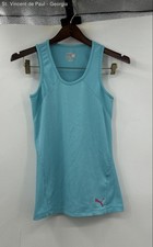 Puma Tank Top Shirt Women's Small Blue Active Casual