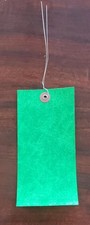  8 Tyvek Tags Green, 6-1/4" x 3-1/8", With Wire, 200 / Pack