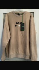 Hugo Boss / BOSS Athleisure Crewneck Sweatshirt - Beige Size Uk Small