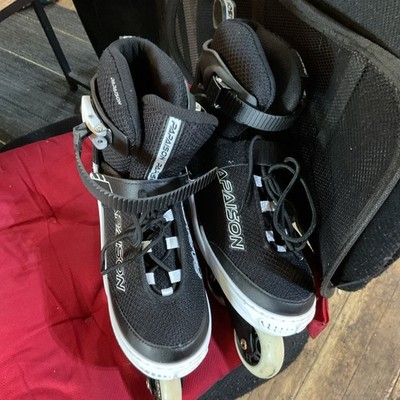 PAPAISON Black White Inline Roller Skates Men's Size 5- 7.5