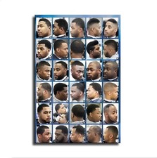 Póster moderno de decoración de peluquería guía de estilo de corte de pelo de peluquería