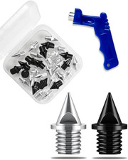 Carbon Steel Track Spikes for Track Shoes 1/4 Inch, 32 Pcs , Replacement Spikes