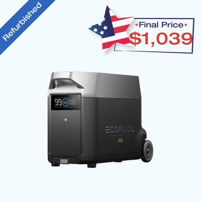 EcoFlow DELTA Pro Generator Extra Battery 3600Wh LFP Certified Refurbished