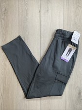 Mondetta Ladies' Straight Leg Cargo Pocket Pants Volcano Ash Size XS NEW