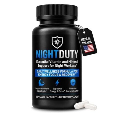 Night Shift Multivitamin for Workers - Energy, Focus & Sleep
