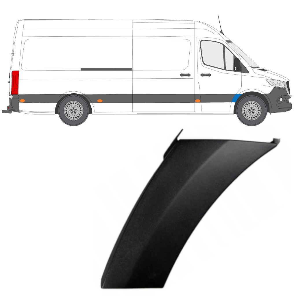Front wing trim for Mercedes Sprinter 2018- / Right