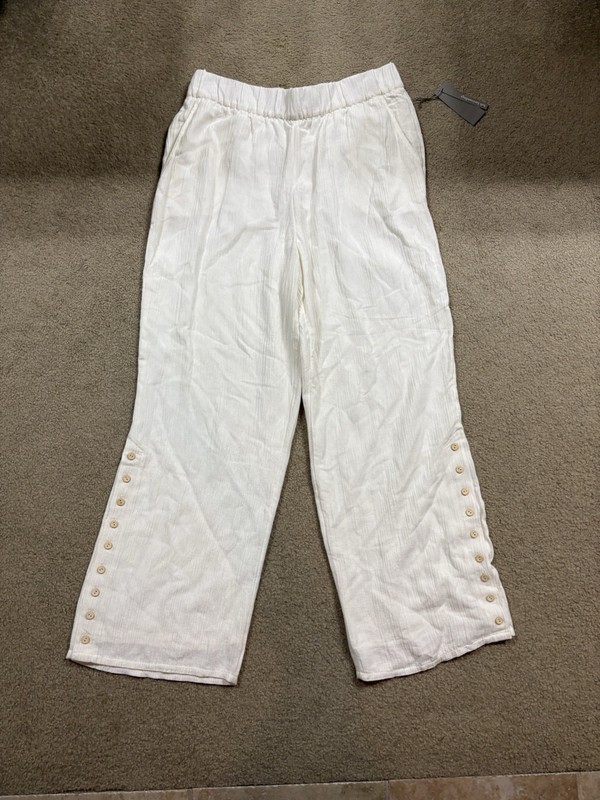 Soft Surroundings Off White Pants Women’s Large NWT