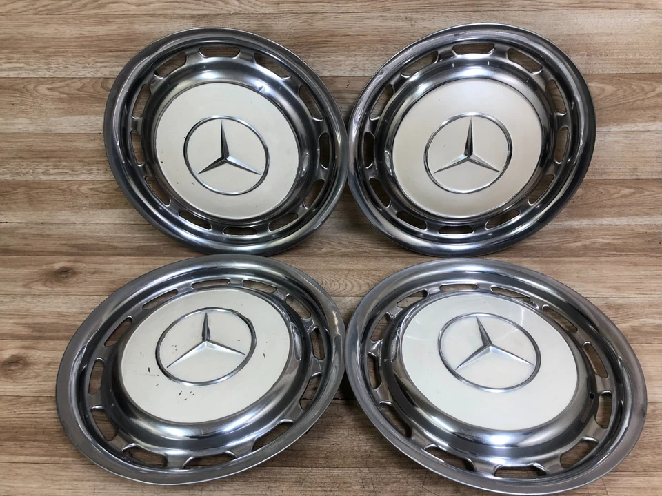 MERCEDES BENZ OEM R107 350SL 380SL 450SL 560SL FRONT REAR CENTER WHEEL HUB CAP - Image 2 of 4