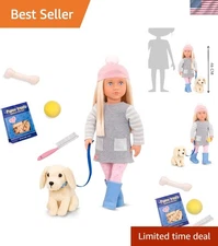 Meagan Play Doll with Pet and Accessory Set, Inspire Imaginative Play for Tod...