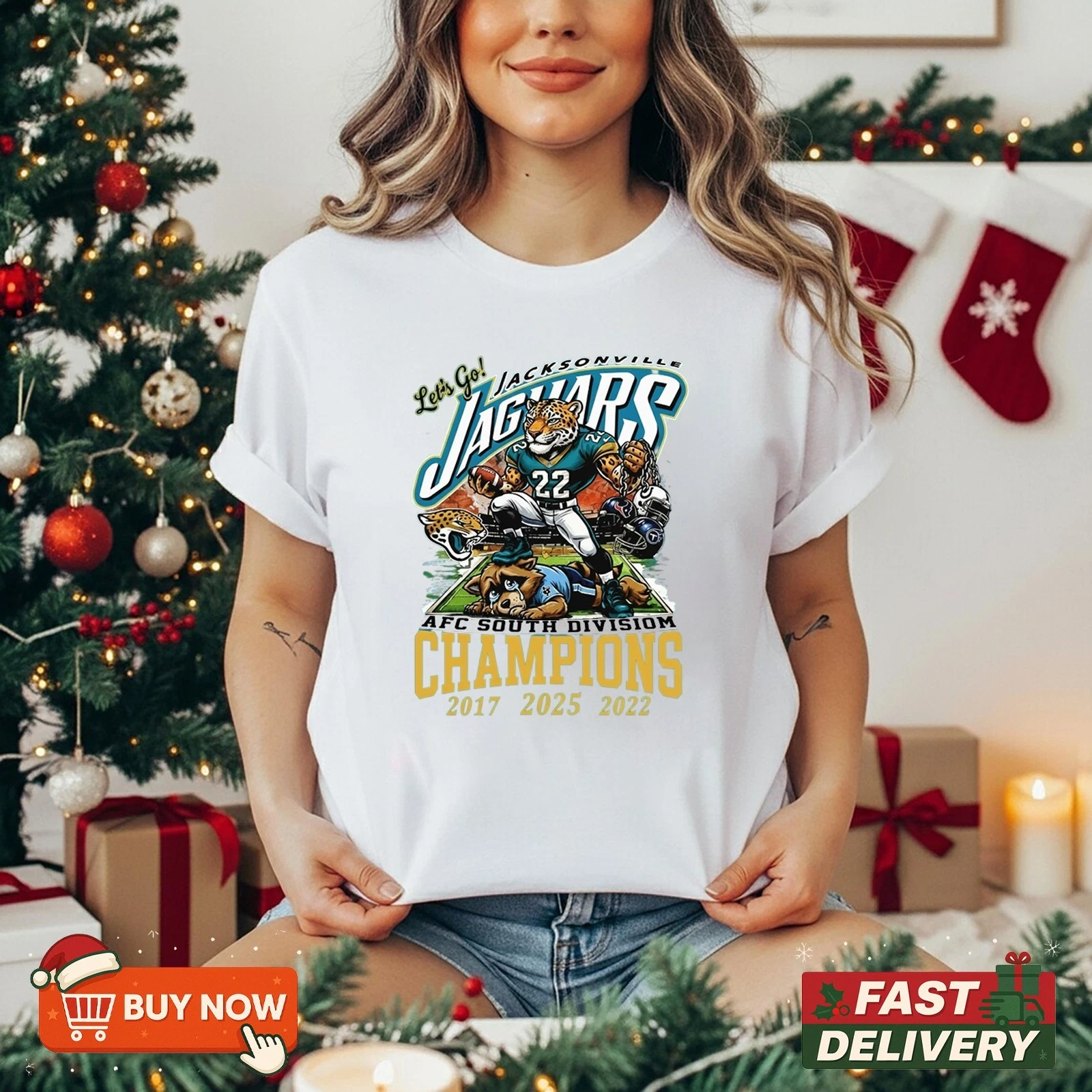 Jacksonville Jaguars AFC South Champions 2025 TShirt