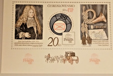 Poste Cecoslovacchia 1986 Esposizione filatelica internazionale.