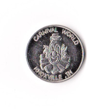 Carnival World - Knoxville TN - Site of 1982 World`s Fair - Arcade Gaming Token