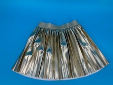 J.Crew Factory Crewcuts Girls Size 8 Gold Metallic Pleated Skirt NWT
