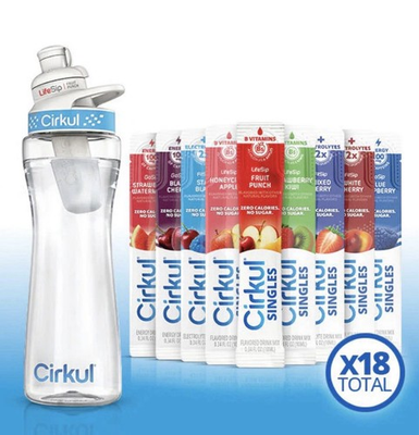 #ad #ad Cirkul Bundle 1x 22oz Bottle 1x LifeSip Fruit Punch Flavor 18x Cirkul Sing $14.99