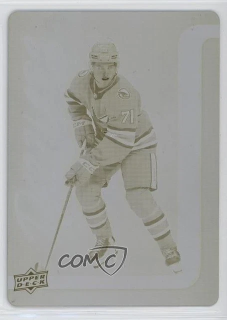 2024-25 Upper Deck Dazzler Printing Plate Yellow 1/1 Macklin Celebrini Rookie RC