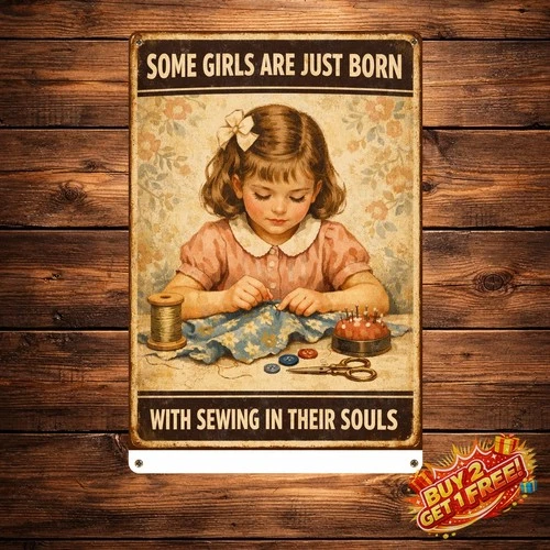 Vintage-Inspired Inspirational Metal Tin Sign Home Wall Art Decoration