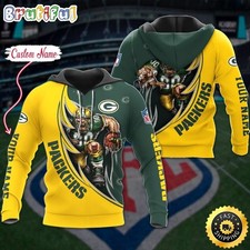 Personalized Green Bay Football Team Packerss Hoodie Lightweight Adults S-5XL