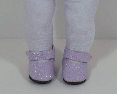 Lavender Glitter Doll Shoes For 8'' Vogue Vintage Ginny (Debs)