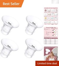 Custom Fit 4Pcs 21mm Breast Pump Flange Inserts - Enhance Milk Output Safely