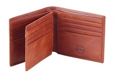 Leather Bifold Wallet for Men With ID Window and RFID Blocking