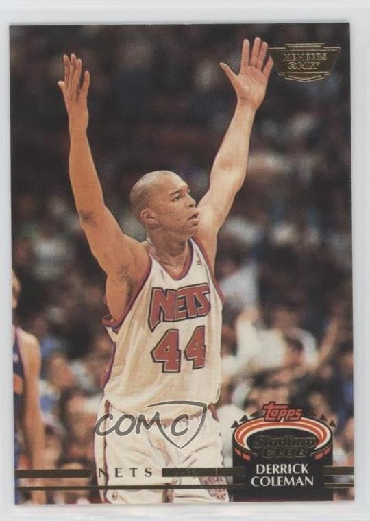 1992-93 Topps Stadium Club Members Only Derrick Coleman #384 0w6m