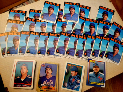 Davey Johnson 1986 Mets Manager Card w/ BONUS - USE DROP DOWN TO SELECT