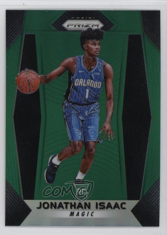 2017-18 Panini Prizm Green Prizm Jonathan Isaac #73 9on