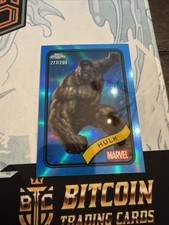 2025 Topps Chrome Marvel Comics Hulk #128 Blue Refractor /299
