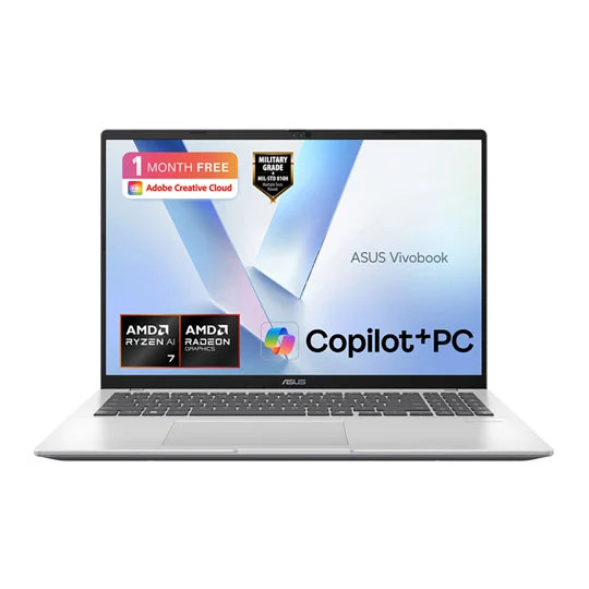 Asus Silver/Light/Blue Vivobook 16 (M1607); Copilot+ Pc - Image 2