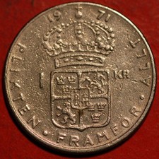 Schweden Krone 1971 KM# 826a