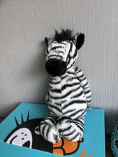 Jellycat Bashful Zebra  New Without Paper Tags Displayed Only Condition Retired