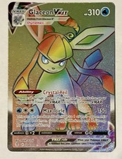 Glaceon VMAX 208/203 Evolving Skies Rainbow Rare Holo Card on eBay
