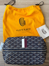 Authentic Goyard Bowling 25 Toiletry Bag, Black Goyardine Canvas, Monogrammed SK