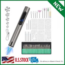 Resparked Engraving Pen, USB Rechargeable Cordless Engraver Pen with 51 Bits ...