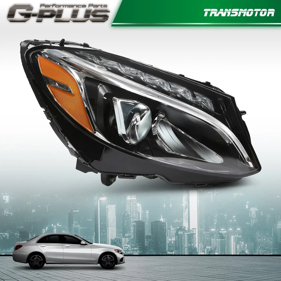 Faro LED lado derecho apto para Mercedes Benz C43 AMG C300 2015-2018 clase C derecha Foto 2 de 4